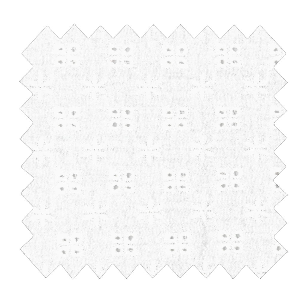 Tissu Coton Au Mètre Gaze Dentelle Écru Ex1073
