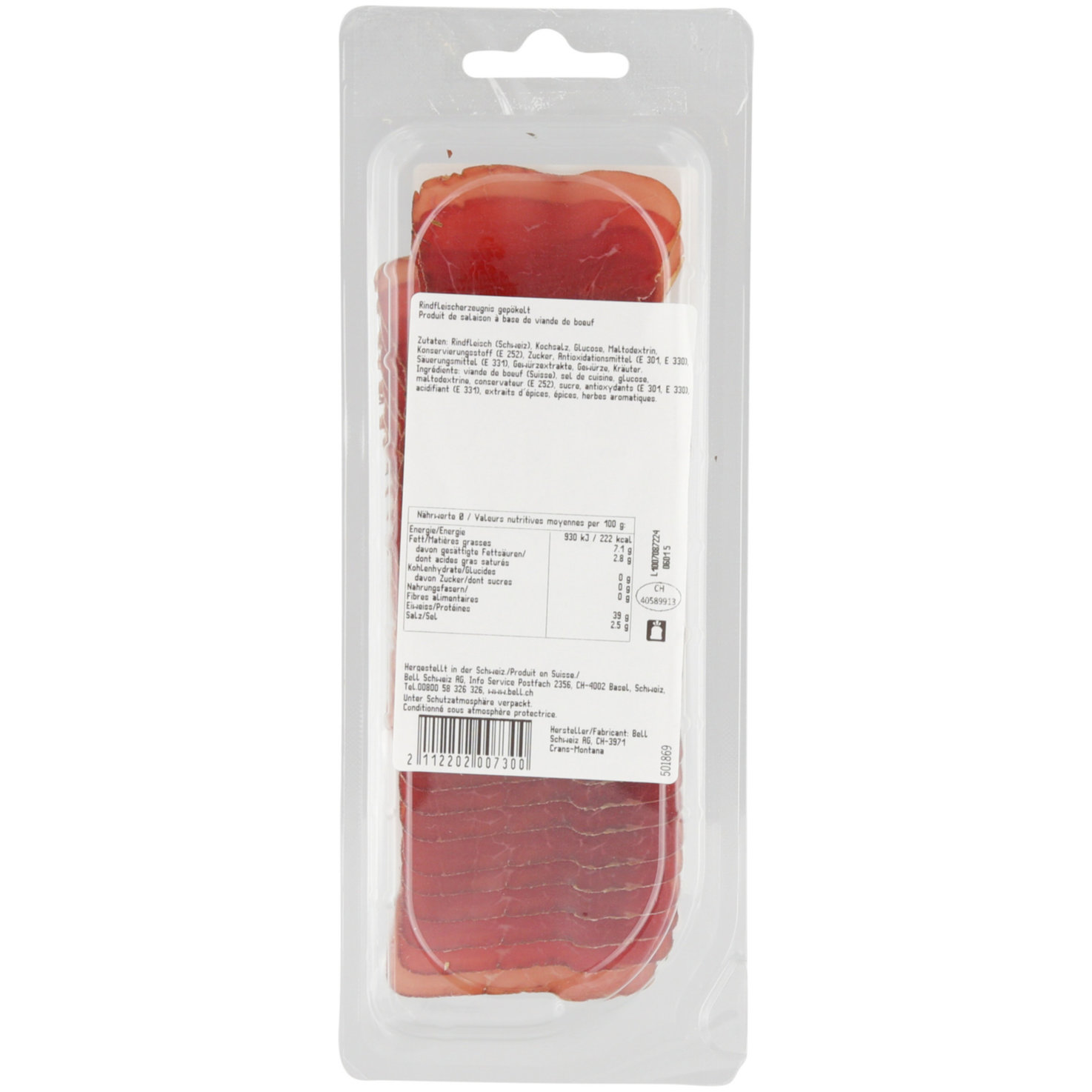Cher-Mignon Wallisser Trockenfleisch ca. 60g