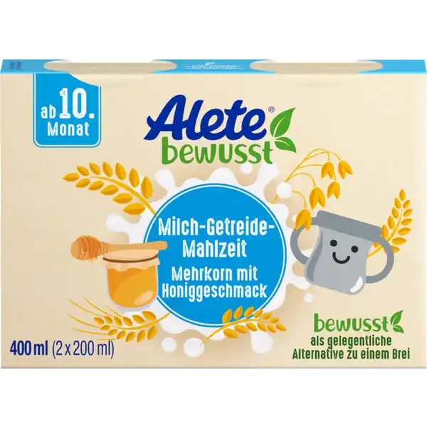 Milch-Getreide-Mahlzeit Mehrkorn mit Honiggeschmack ab 10. Monat