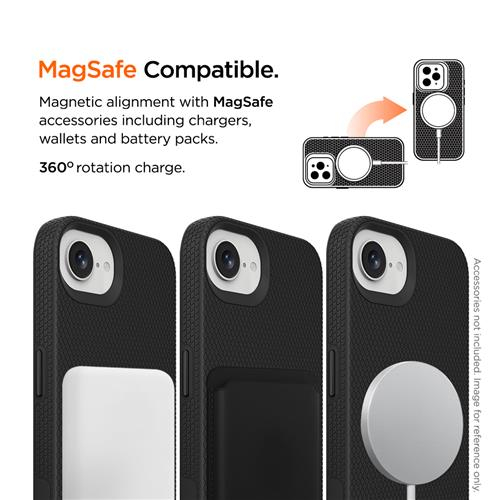iPhone 16e MagSafe North Case Premium Hybrid Schutzhülle (EGCA00729) - Schwarz
