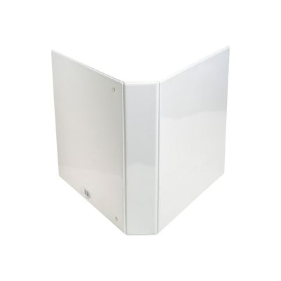 Exacompta Kreacover - Classeur à anneaux personnalisable - Dos 47 mm - A4 Maxi - pour 200 feuilles - blanc - 3 pochettes extérieures