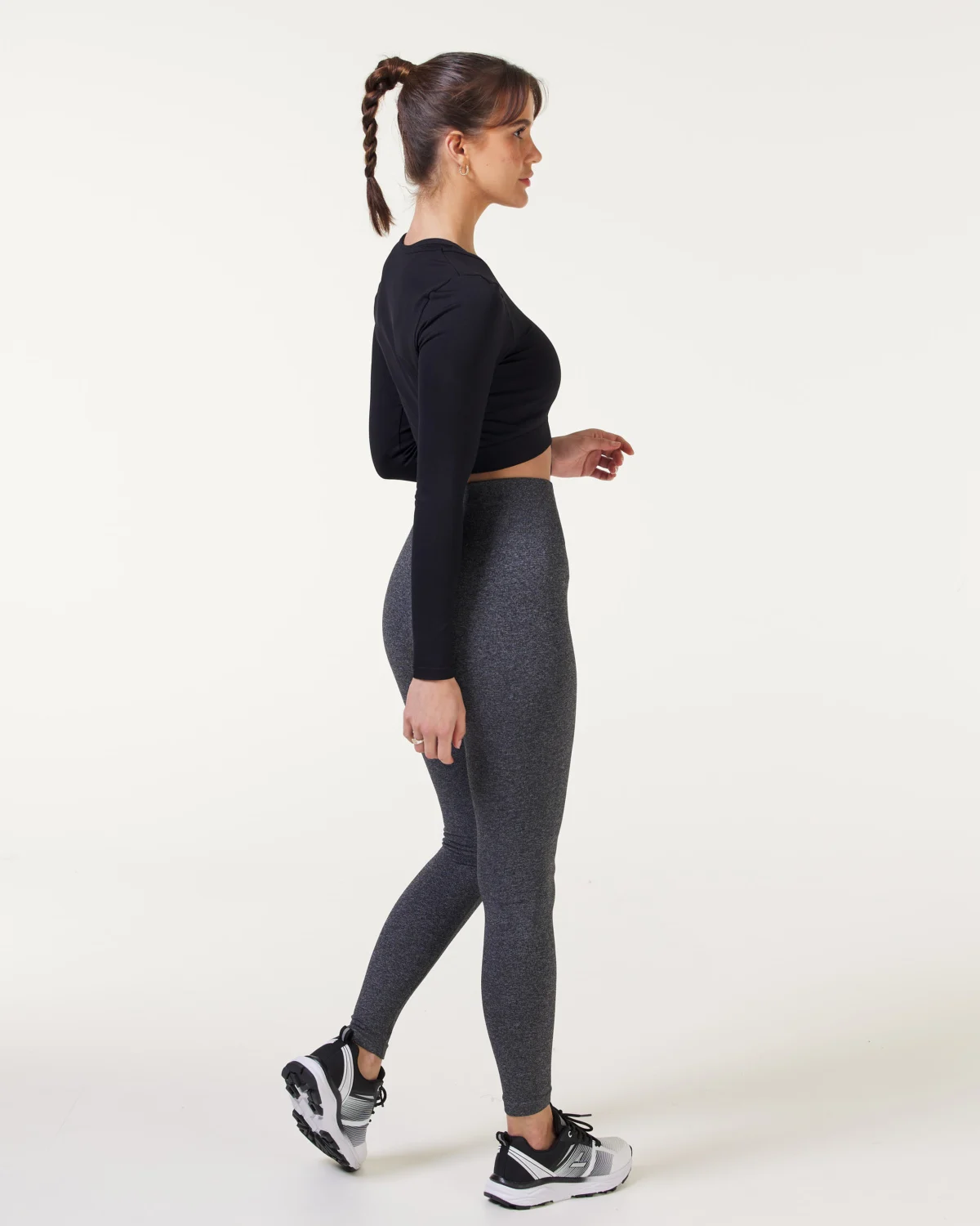LEVITY Essential Seamless Tights Grey Melange