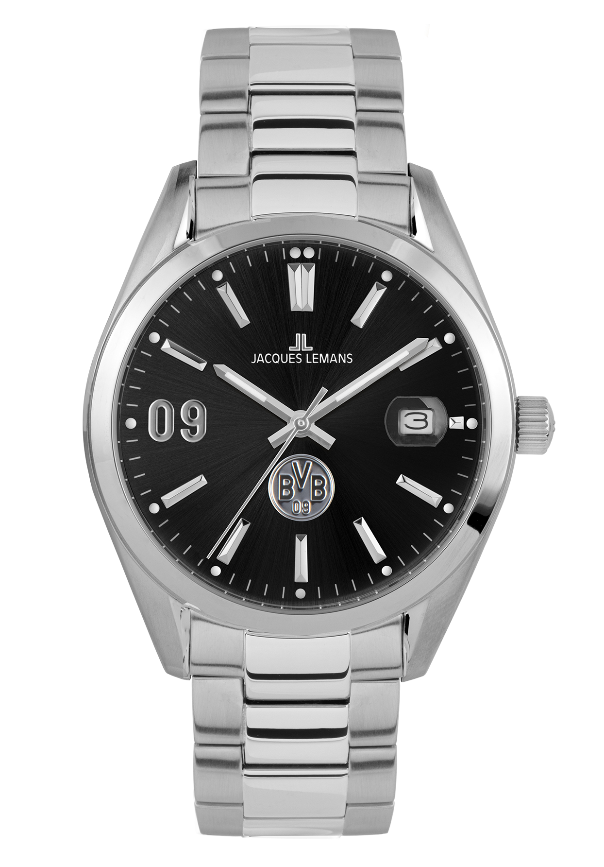 Jacques Lemans Herren-Uhr BVB Collection Borussia Dortmund