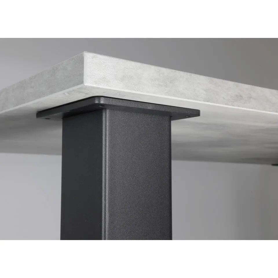 Zwarte Tafelpoot Vierkant - 80 x 80 x 720 mm