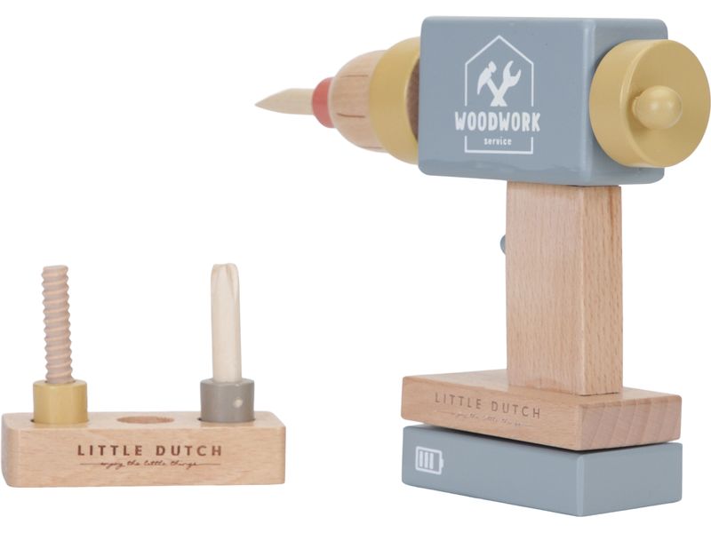 Little Dutch Bohrer Holzset Holzspielzeug für kleine Handwerker