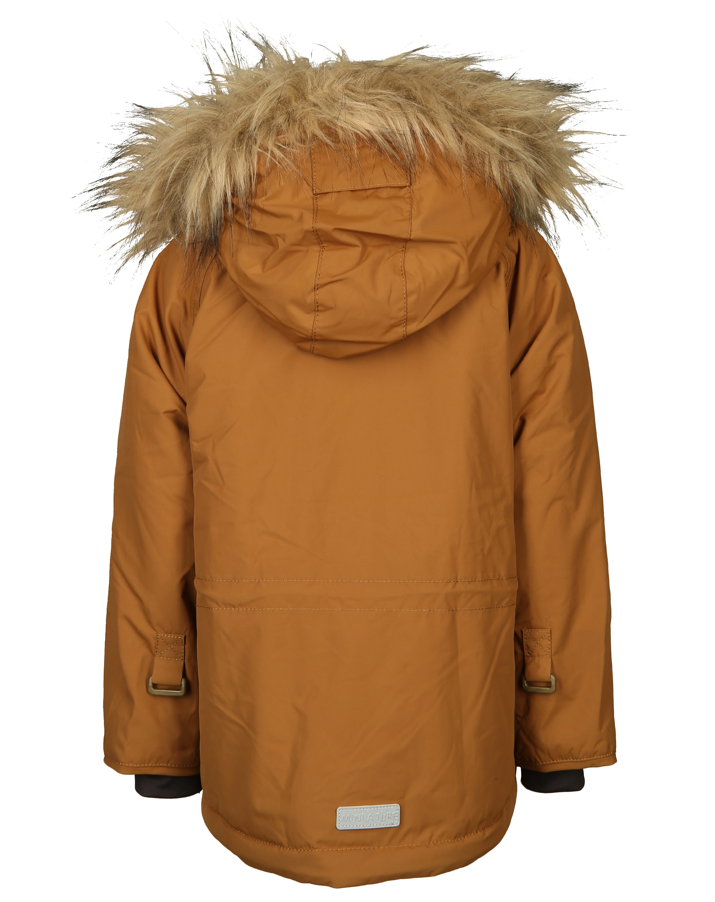 Funktions-Winterjacke MATWALLY mit Kunstfellbesatz in rubber brown