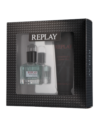 Replay Replay for Him Set mit Shower Gel 30ml-100ml