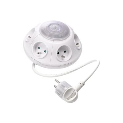 WATT & CO TWISTER - Multiprise parafoudre 6 prises - 1,7m