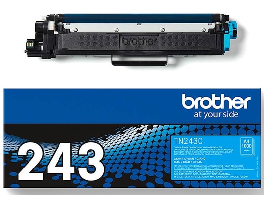 BROTHER - Cartouche toner TN243C Cyan Jusqu'à 1000 pages