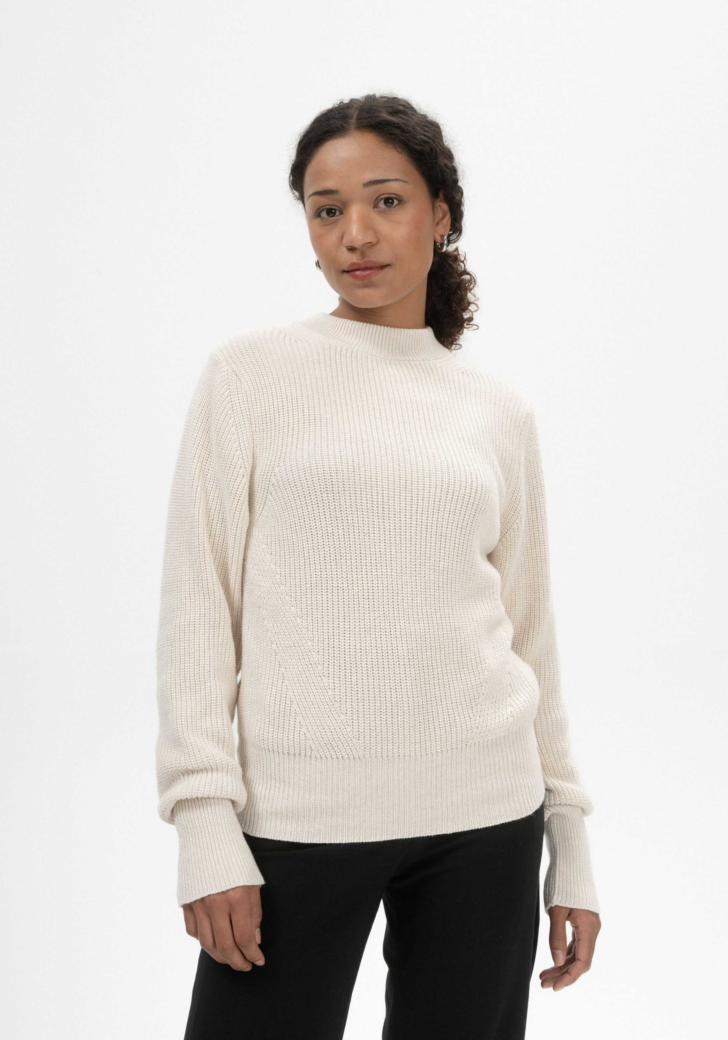 Mela Strickpullover Riya Cream Melange