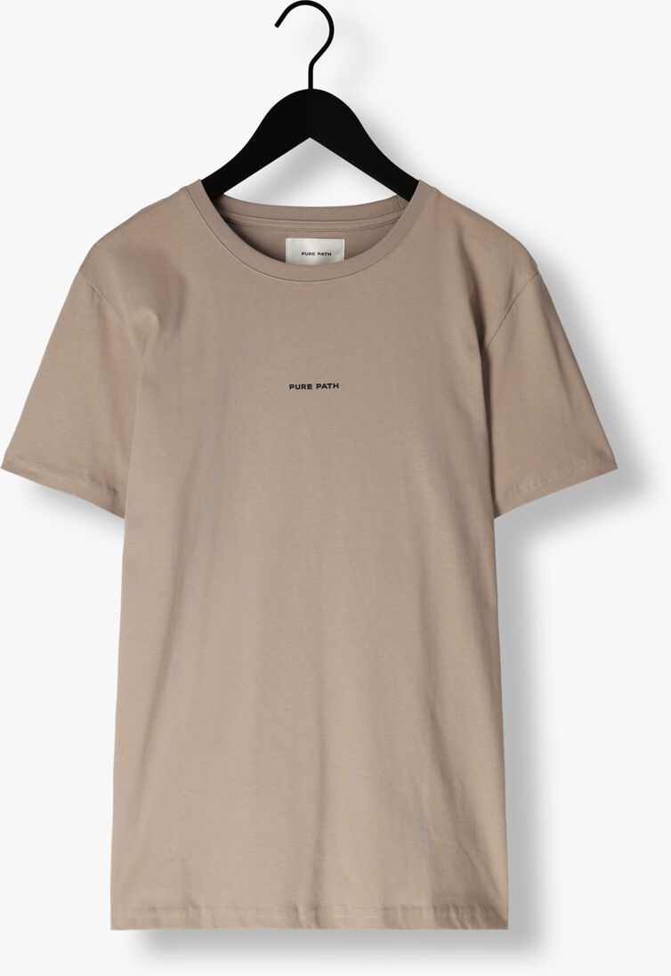 PURE PATH taupe pure path t-shirt pure logo t-shirt