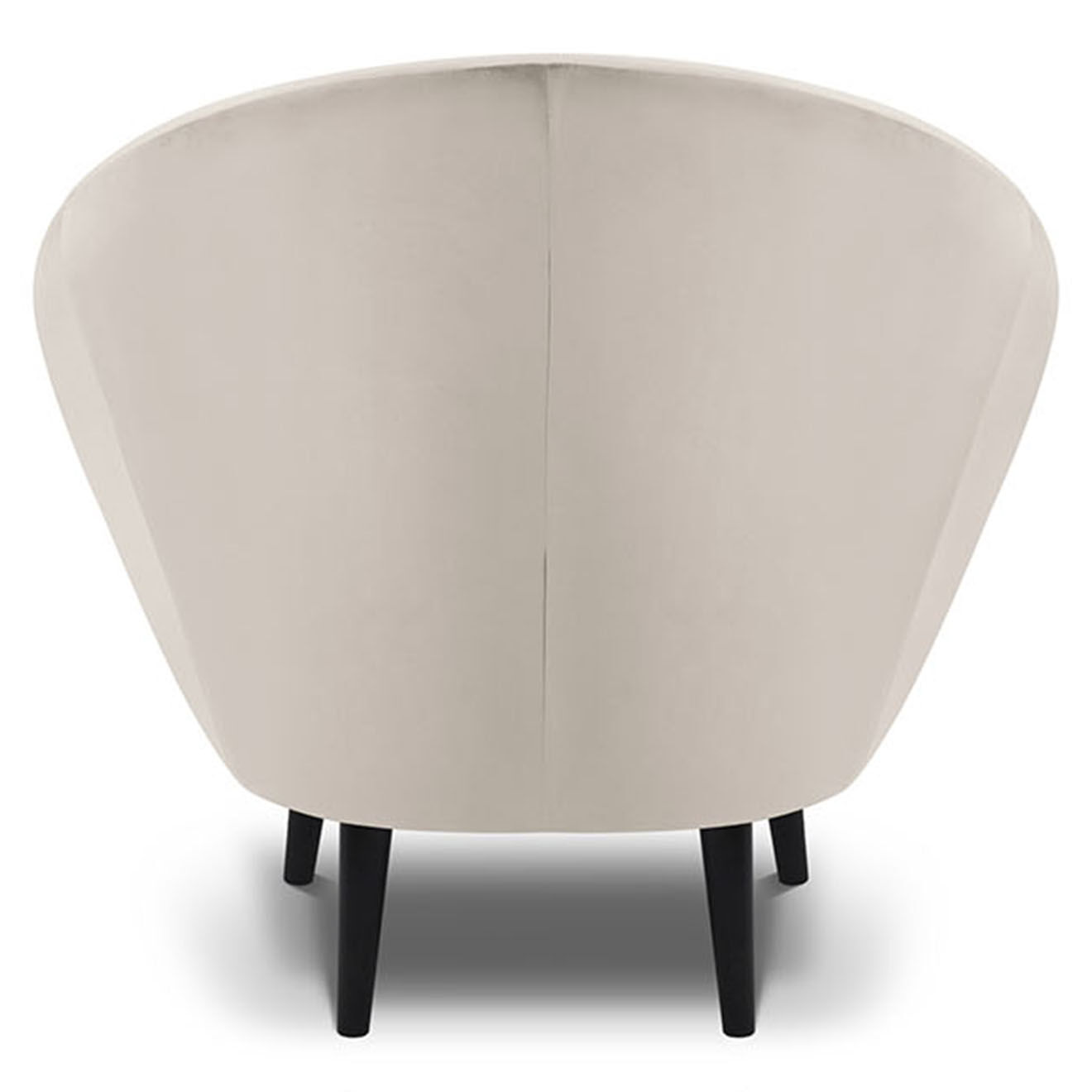 Mazzini Sofas Fauteuil velours petale beige - 94x90x92 cm