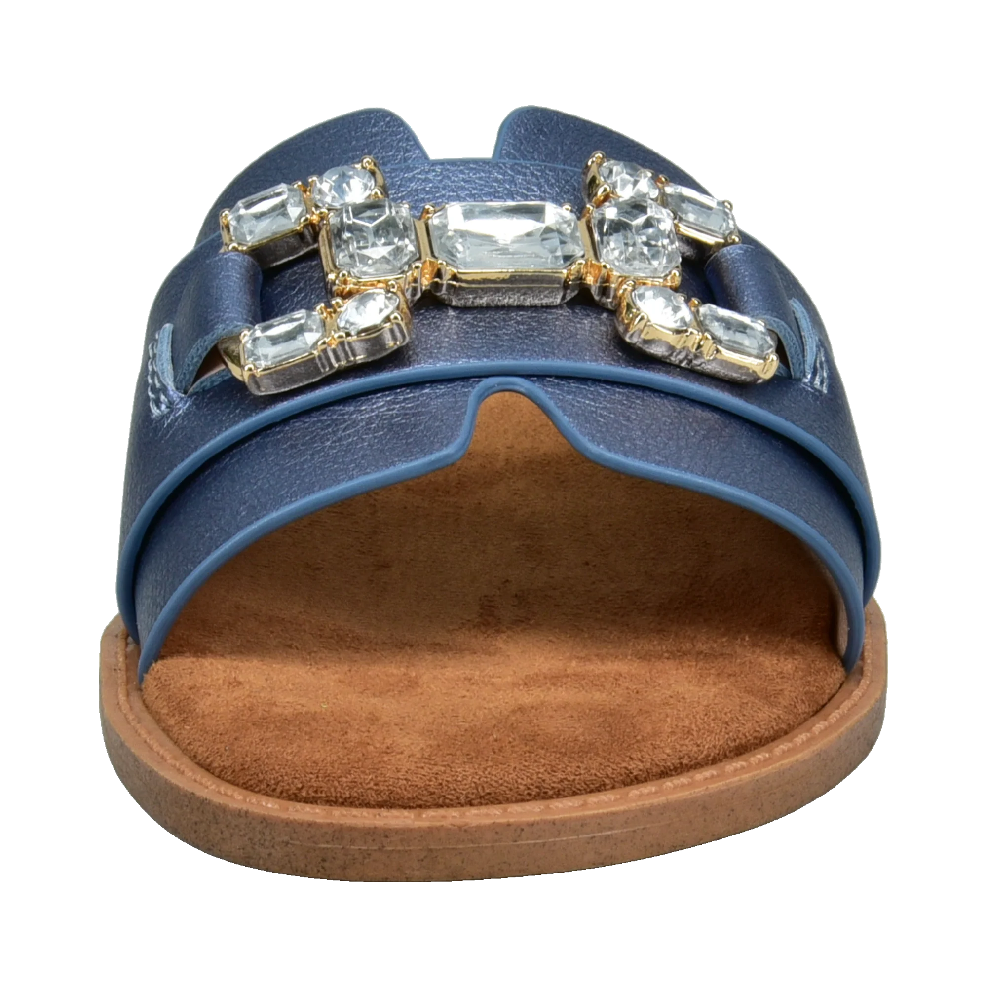 Pantoletten blau
