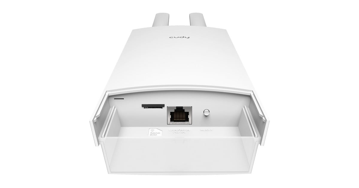CudyOutdoor 4G LTE Cat 6 AC1200 Wi-Fi Gigabit Router  (Wit, PoE, Cudy Mesh, Cudy App)