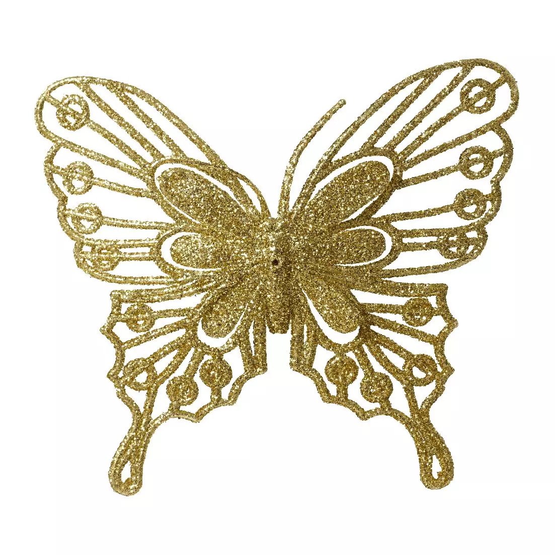 Lot de 2 papillons (H11 cm) Fanny Or