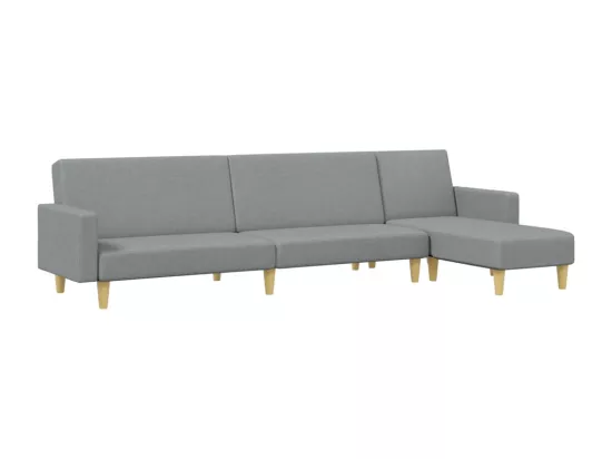 Ensemble de canapés 2 pièces gris clair tissu
