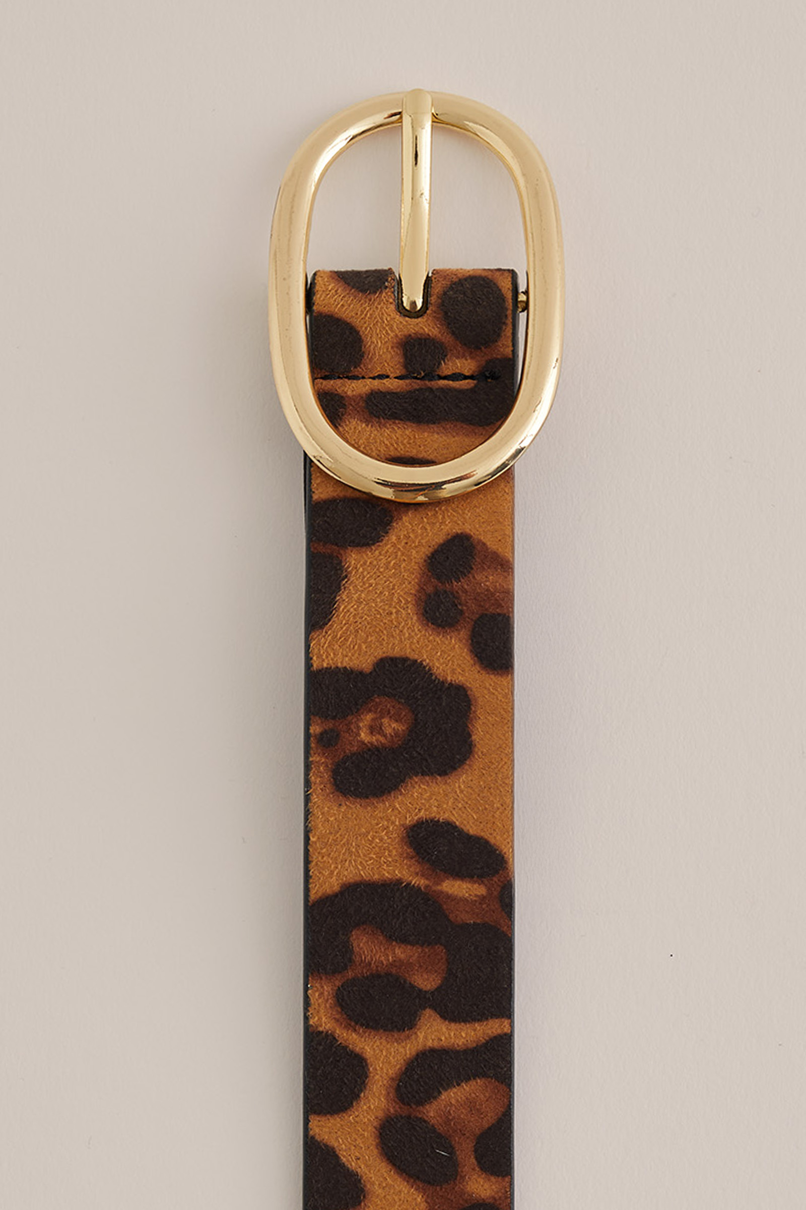 riem met dessin WE Fashion Bruin