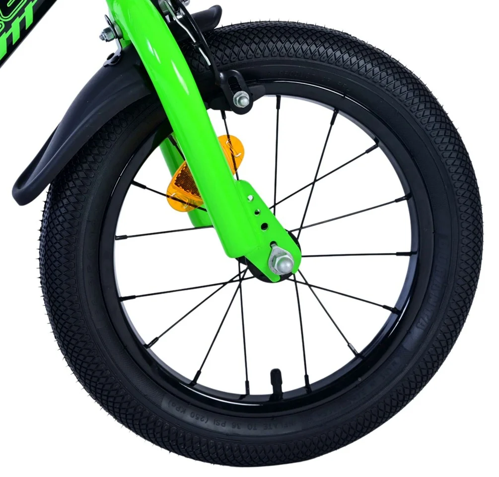 Volare - Børnecykel 14 - Grøn/Sort