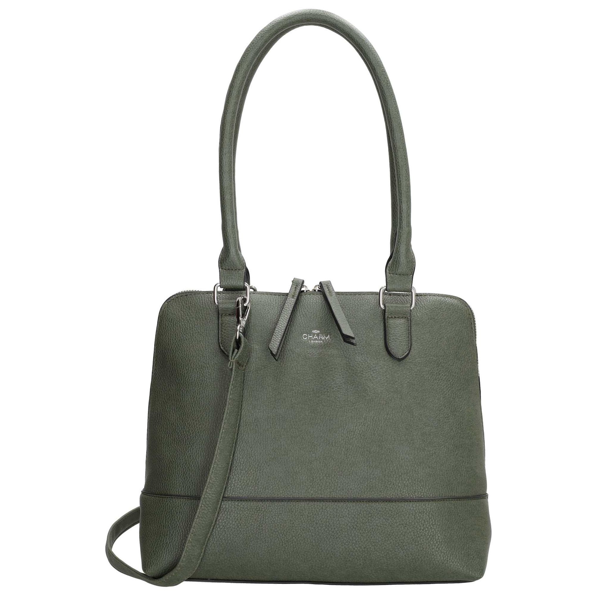 Charm London Stratford Shopper Donkergroen