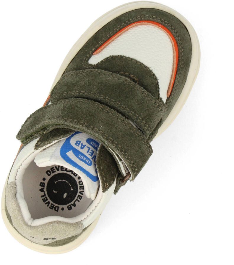 Develab leren sneakers groen