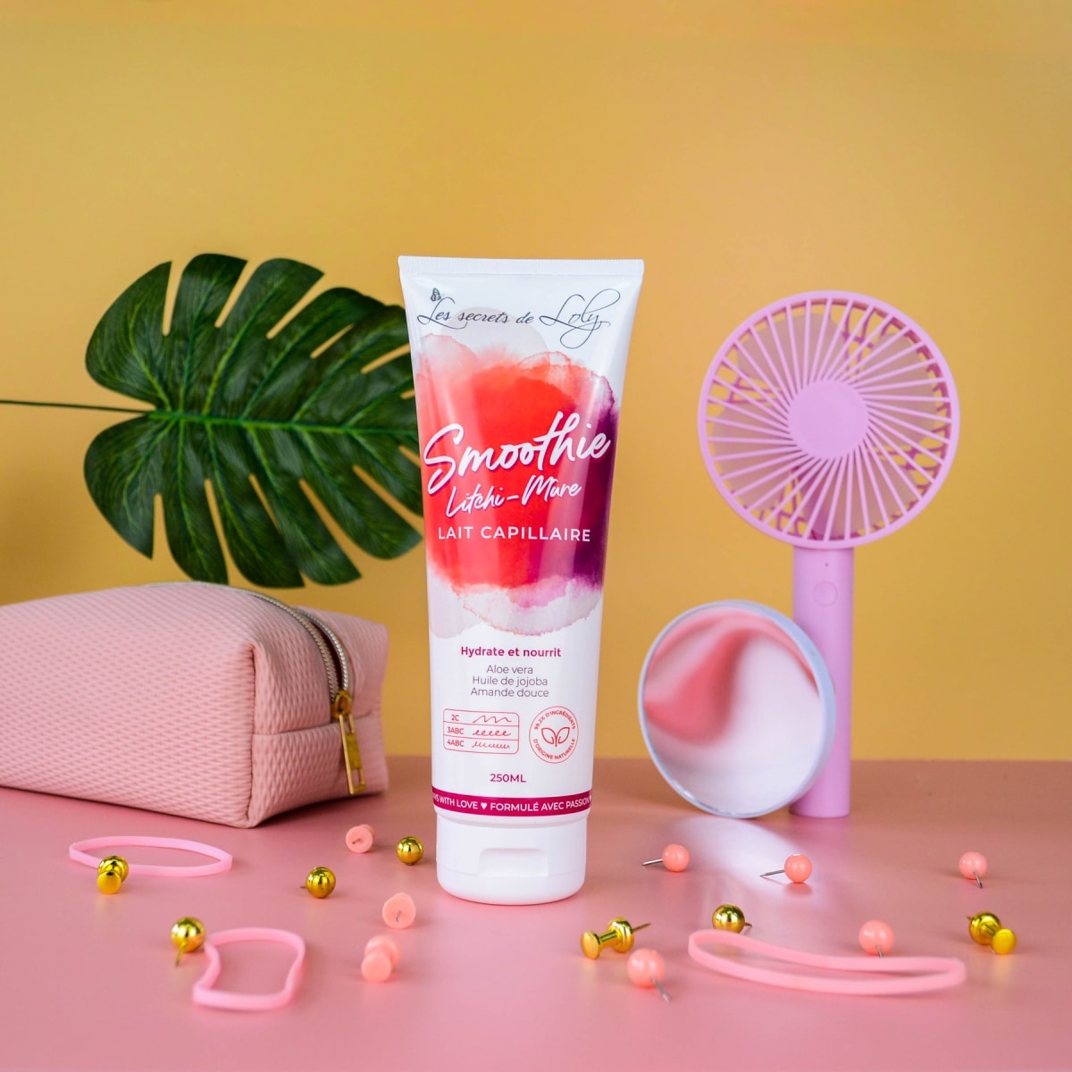 Les Secrets de Loly Smoothie Litchi-Mûre Lait Capillaire