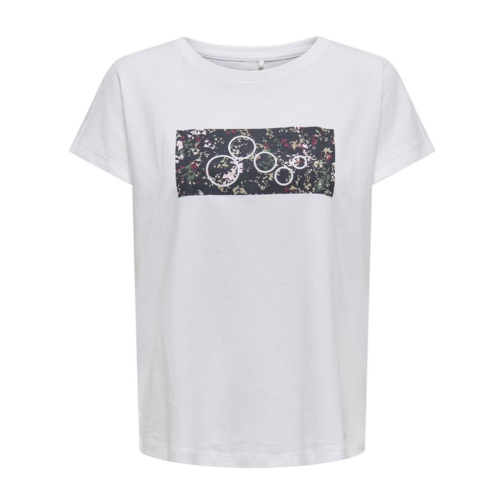 T-shirt Blanc Femme Only Aub