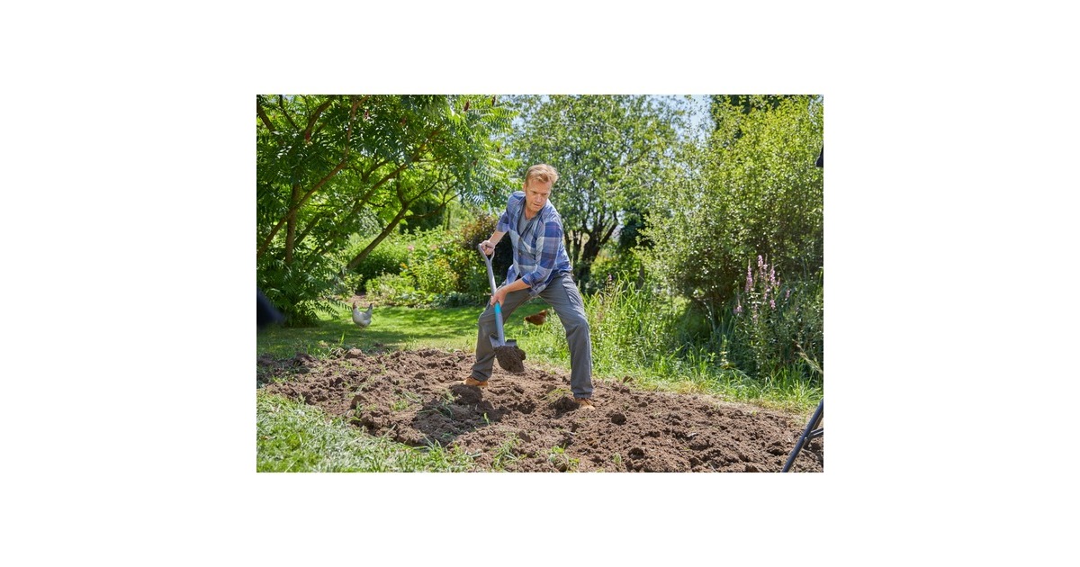 GARDENANatureLine Spade  (Houtkleur/turquoise, 17000-20)