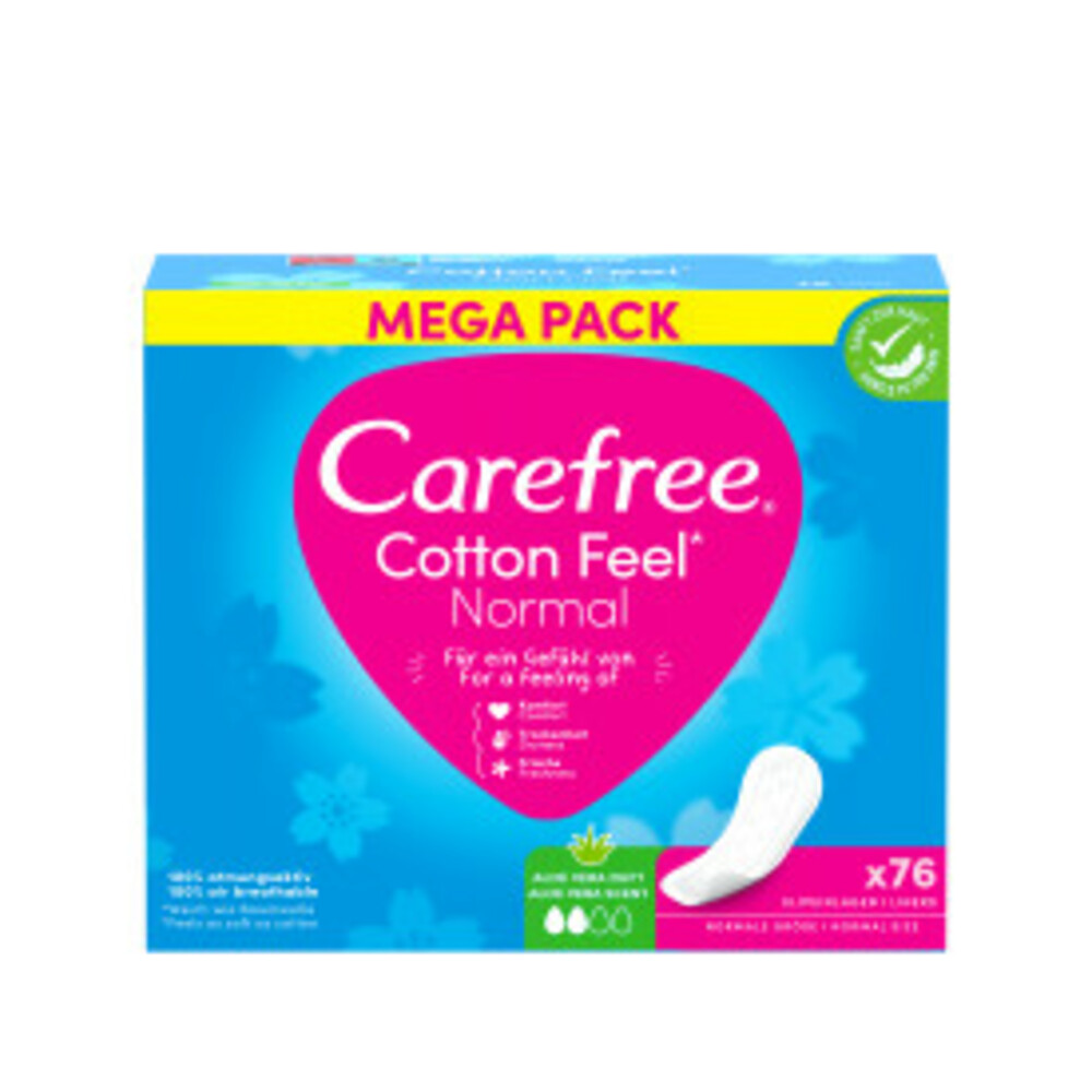 Carefree Cotton Feel Aloe 76 stuks
