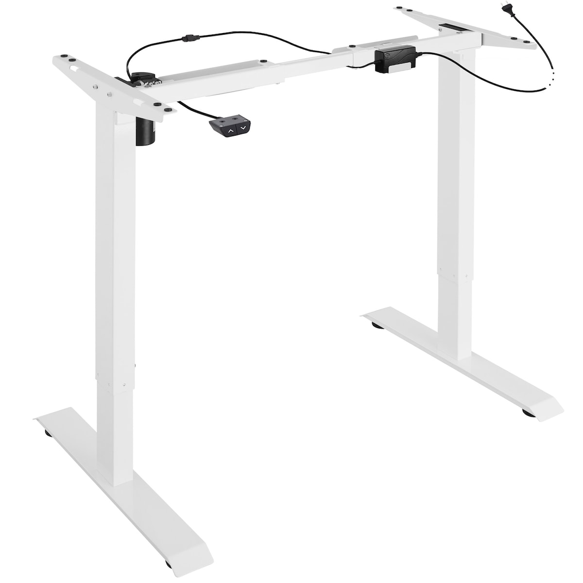 Bordunderstell Yannick 85-129x65x71-121cm - hvit