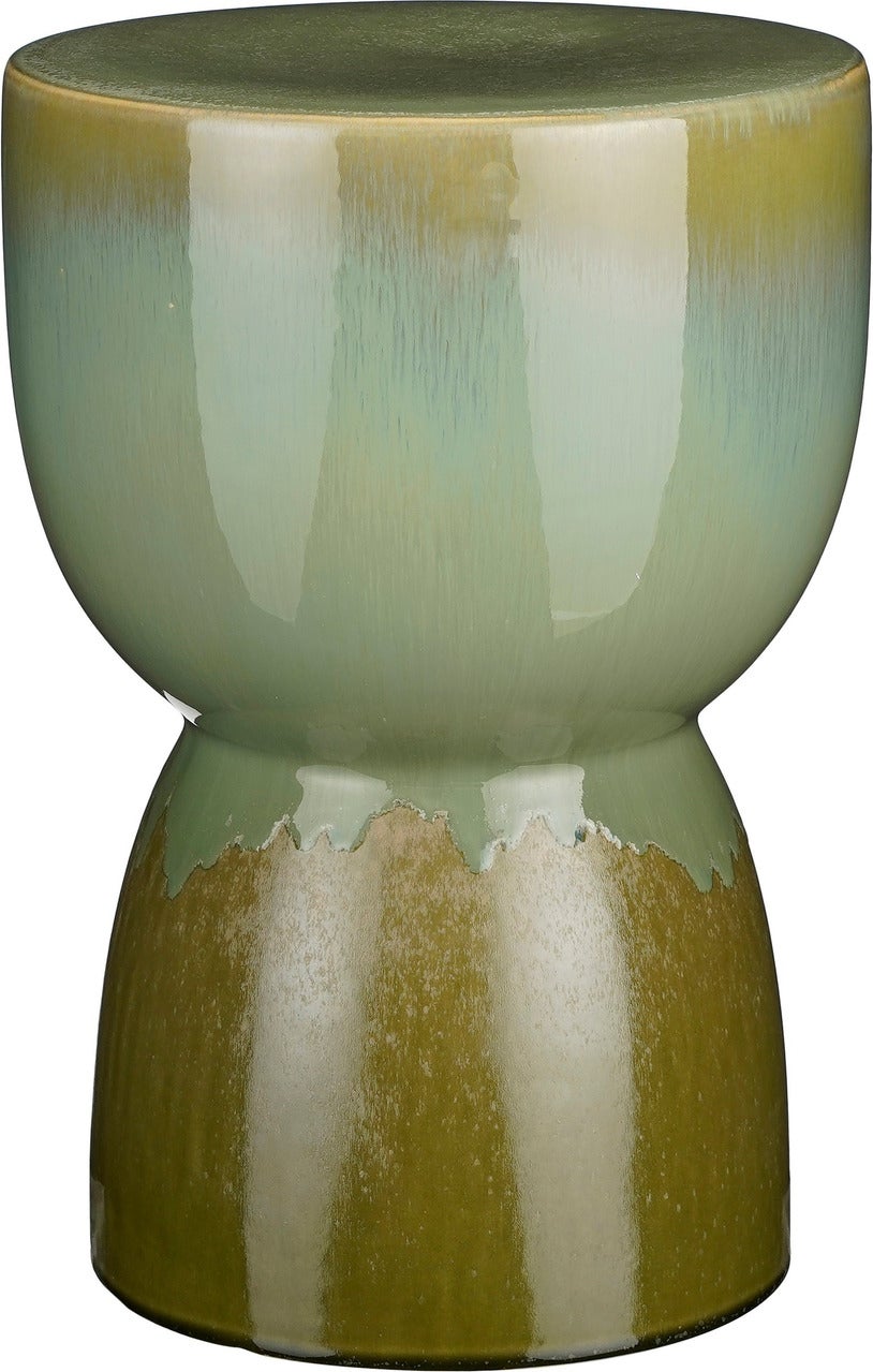 Mica Decorations bijzettafel groen D 28,5 H 42 cm