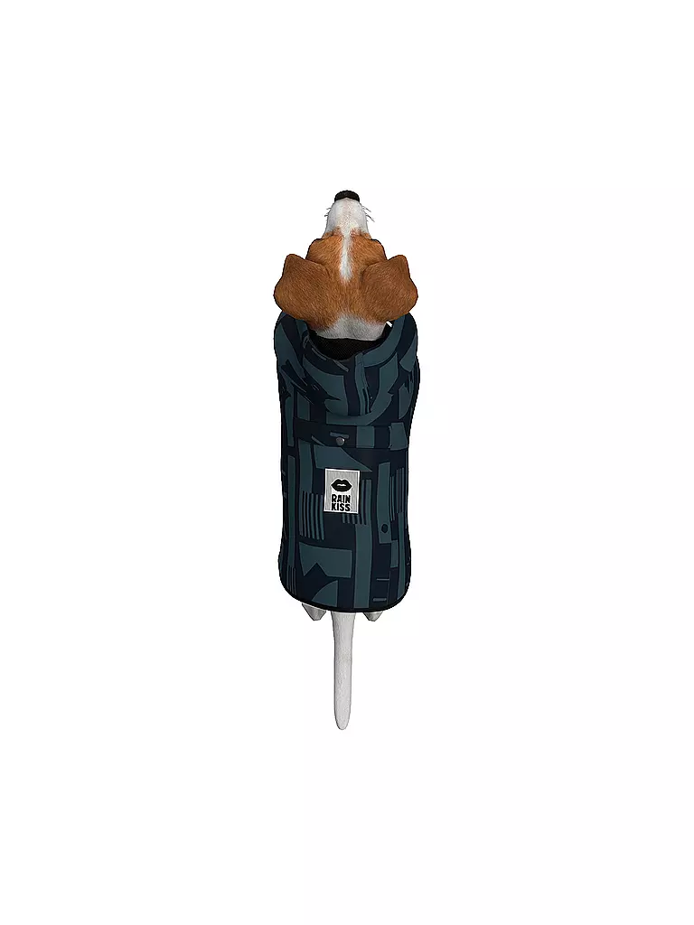 RAINKISS Hunde Regenponcho schwarz
