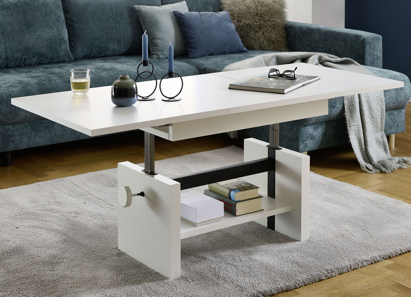 Couchtisch mit Lift-Mechanik