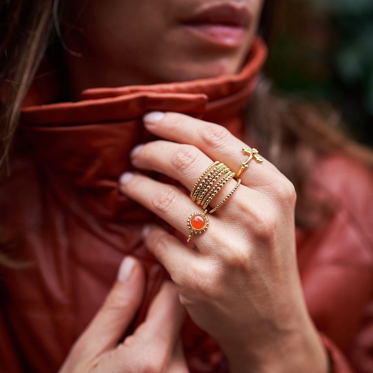 Bague Soleil Cornaline, Surya