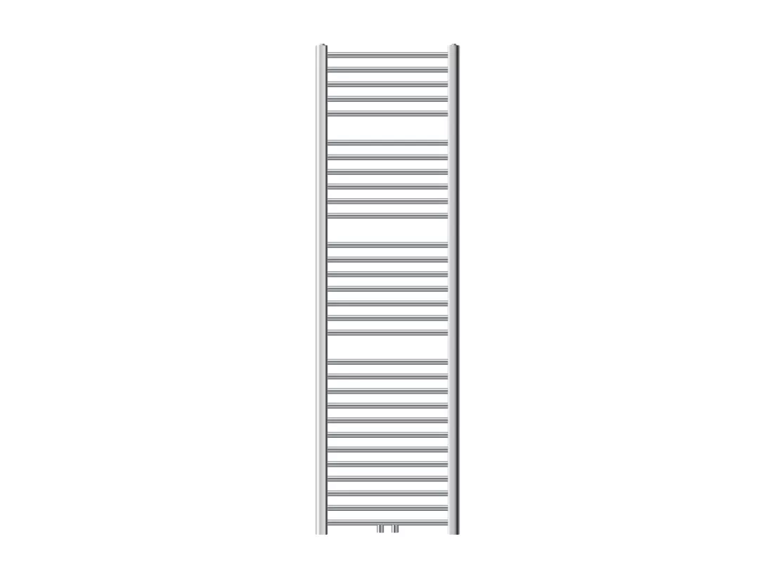Radiateur sèche-serviette salle de bain acier chrome connexion central 50x180 cm