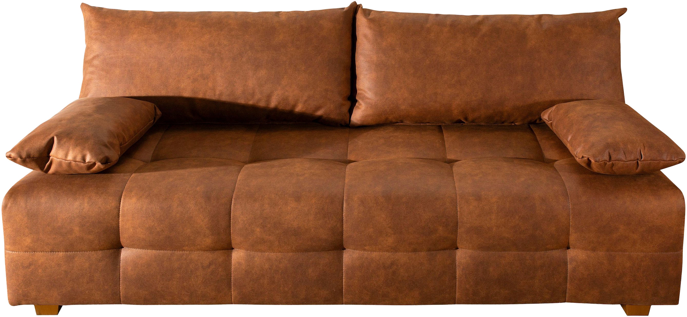 COLLECTION AB Schlafsofa »Bella, B: 196 cm, Liegefl. 145x196 cm« mit Bettfunktion, Bettkasten & 2 Armlehnenkissen, Federkern