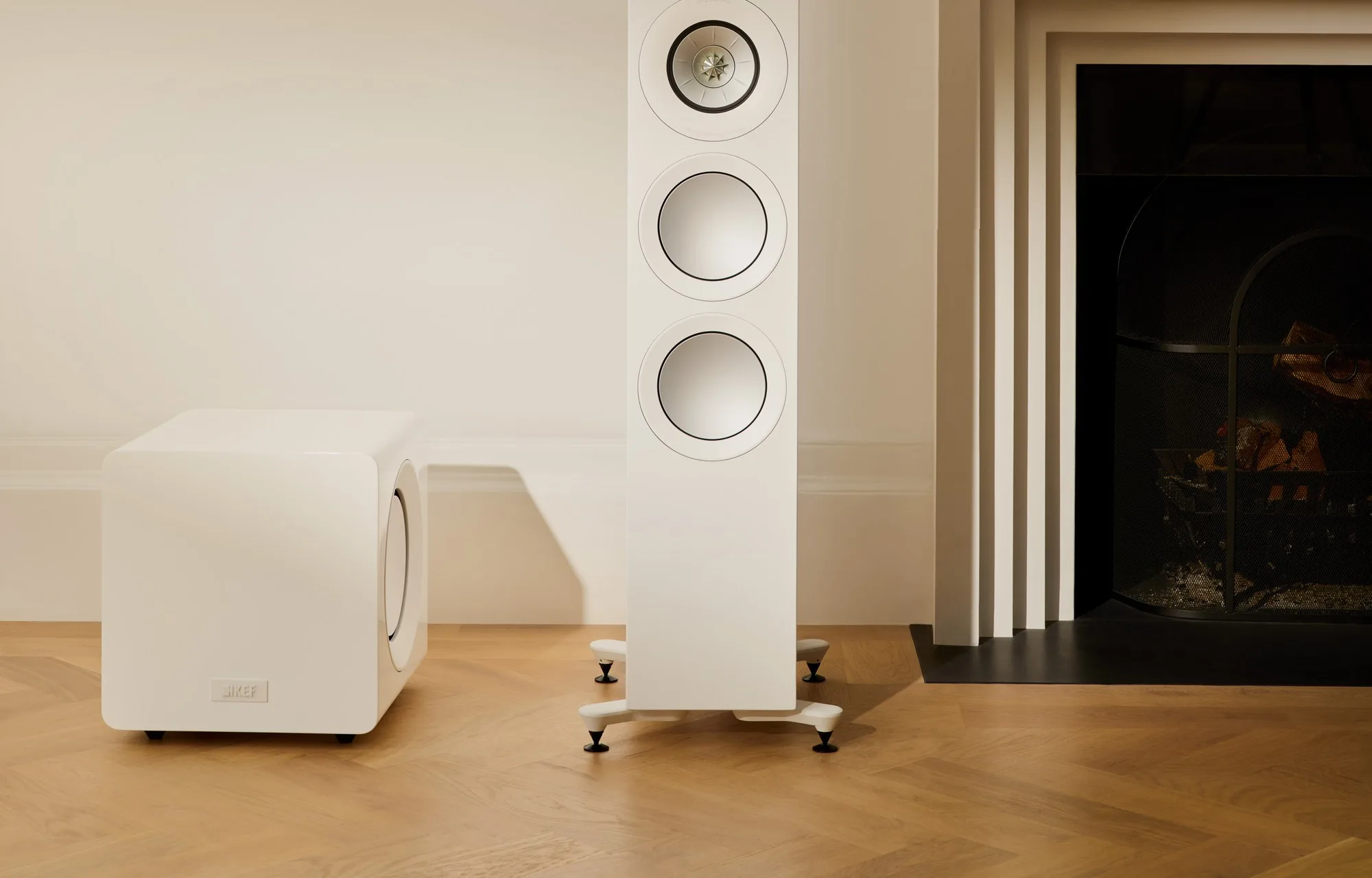 KEF KC 92 Blanc laqué Caissons de basses