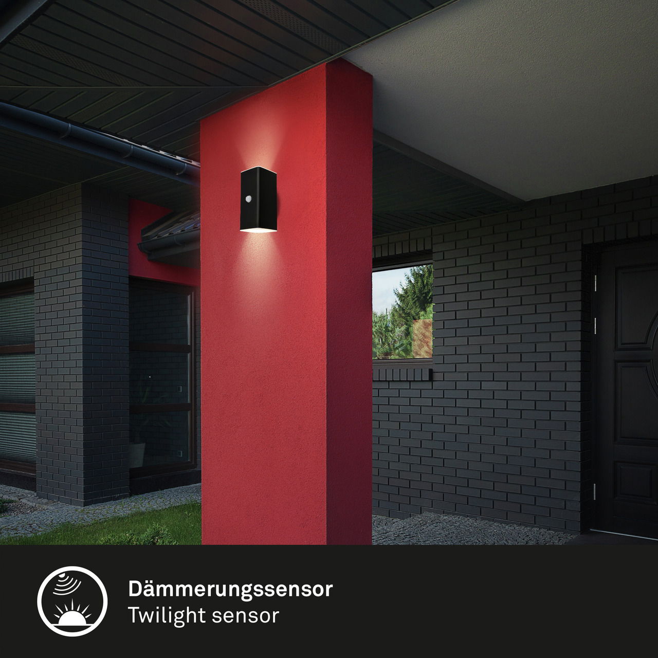 Briloner Akku-Außenwandleuchte