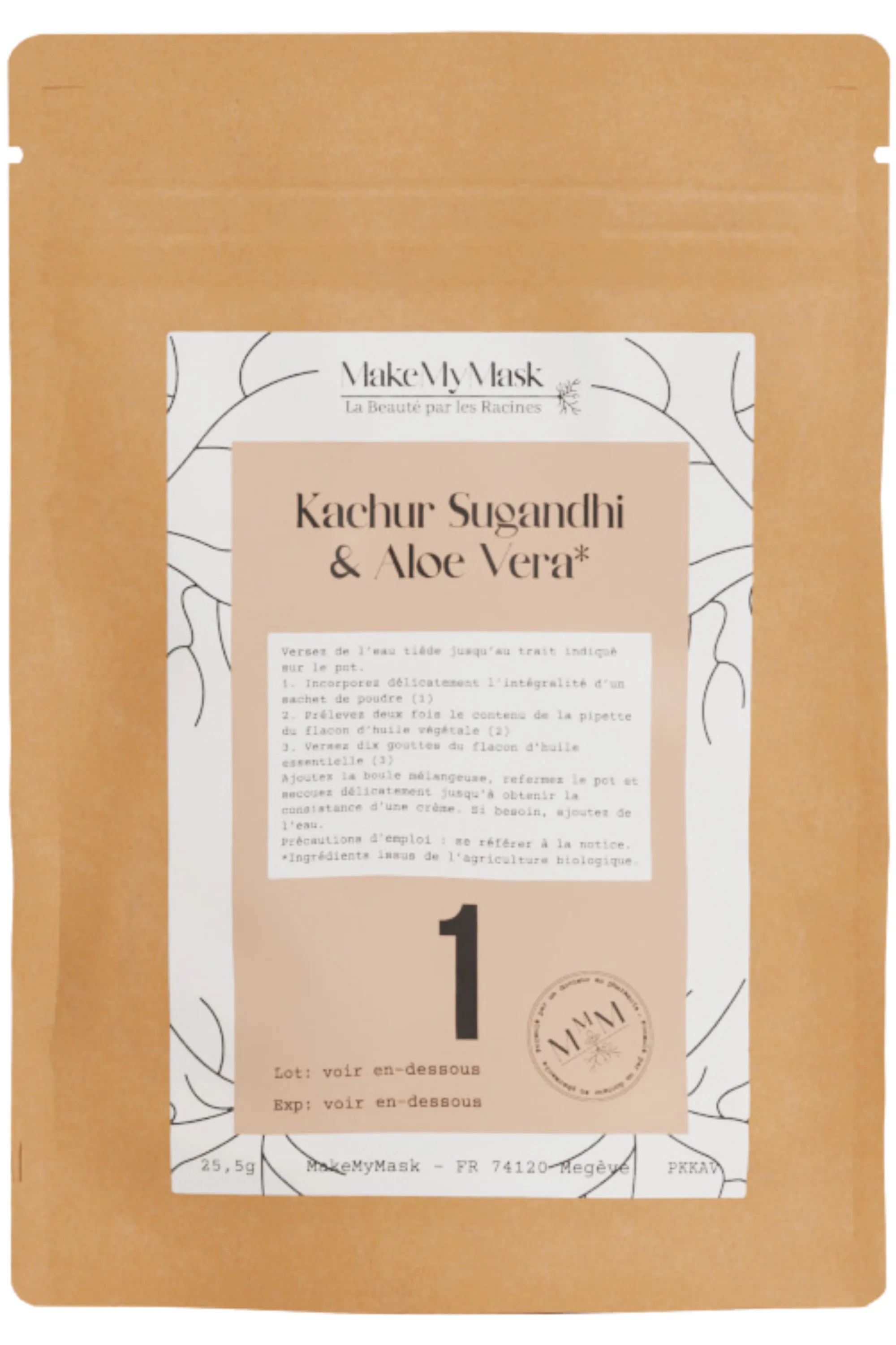 MakeMyMask Poudre capillaire masque volumisant et densifiant pour cheveux plats-32.5 g