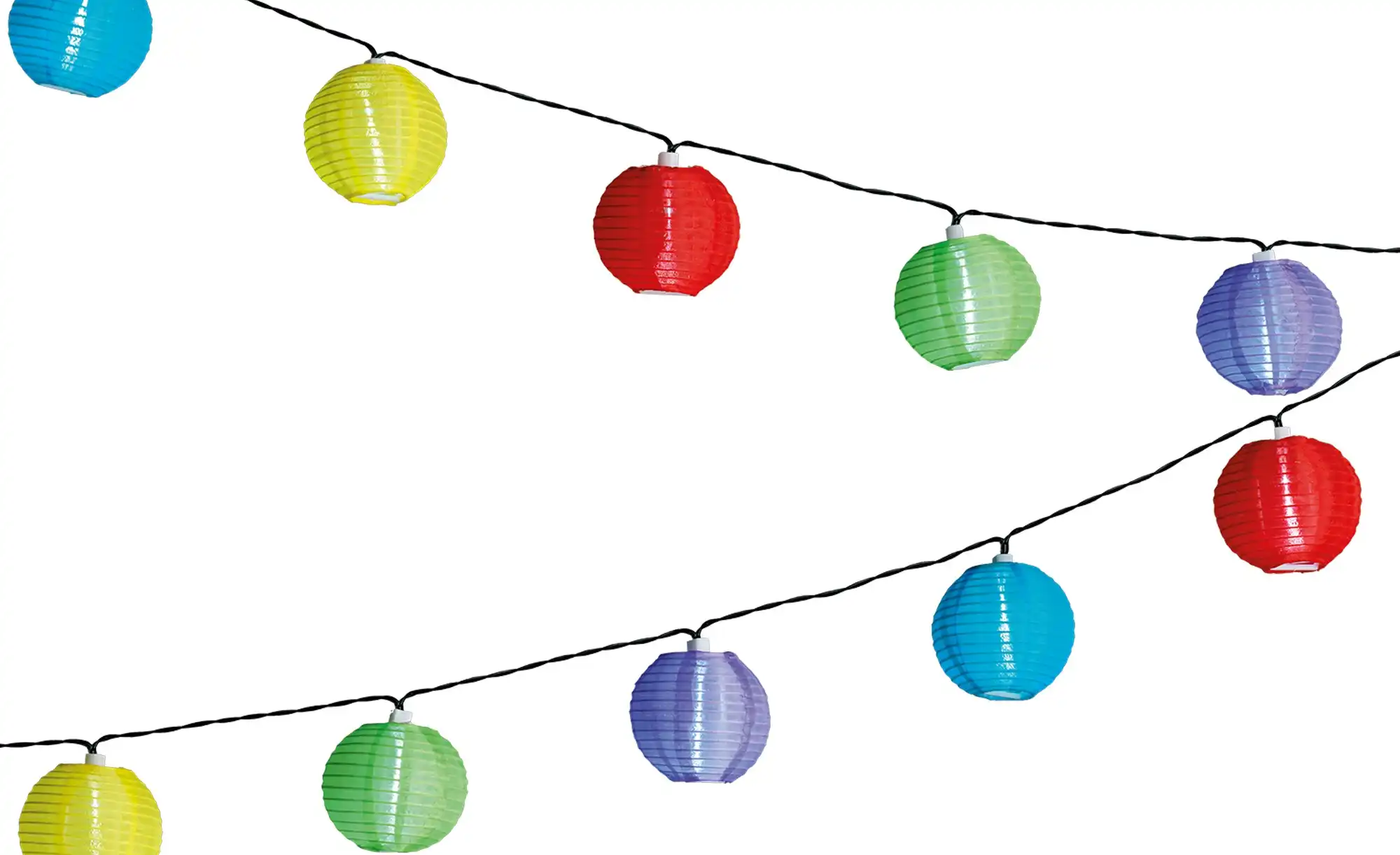 LED Solar Lampionkette