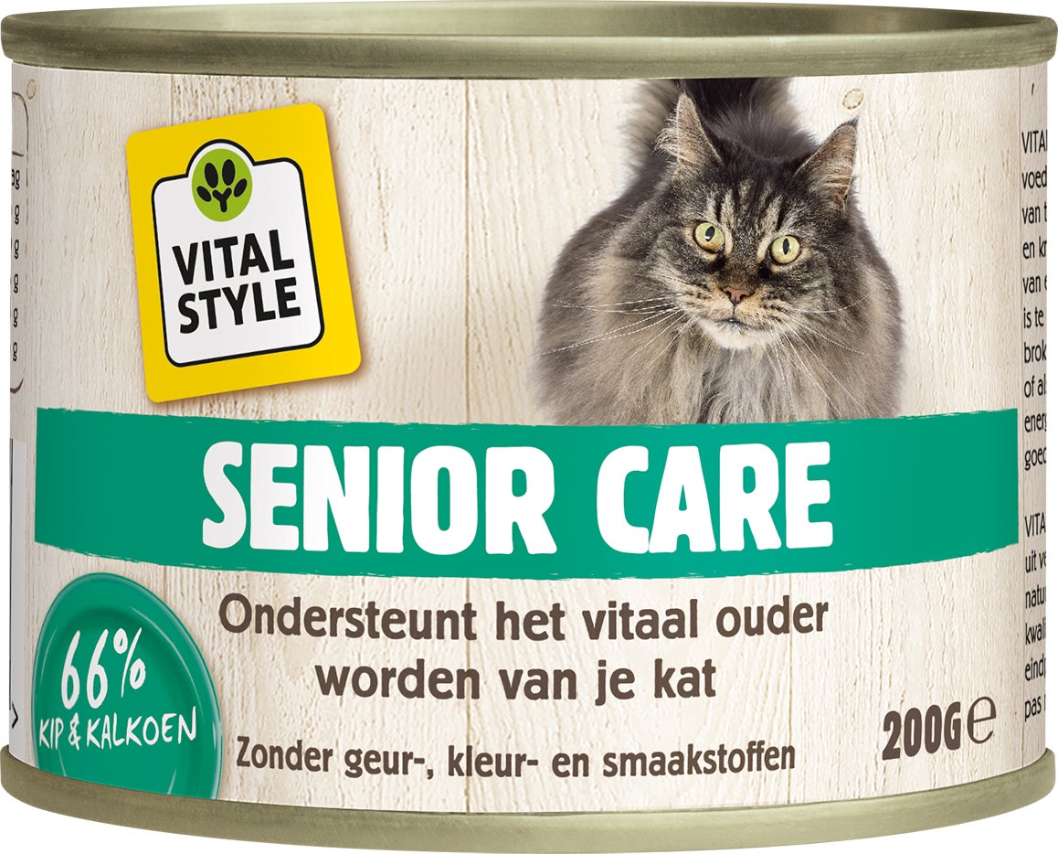 VITALstyle kattenvoer Care senior 200 g