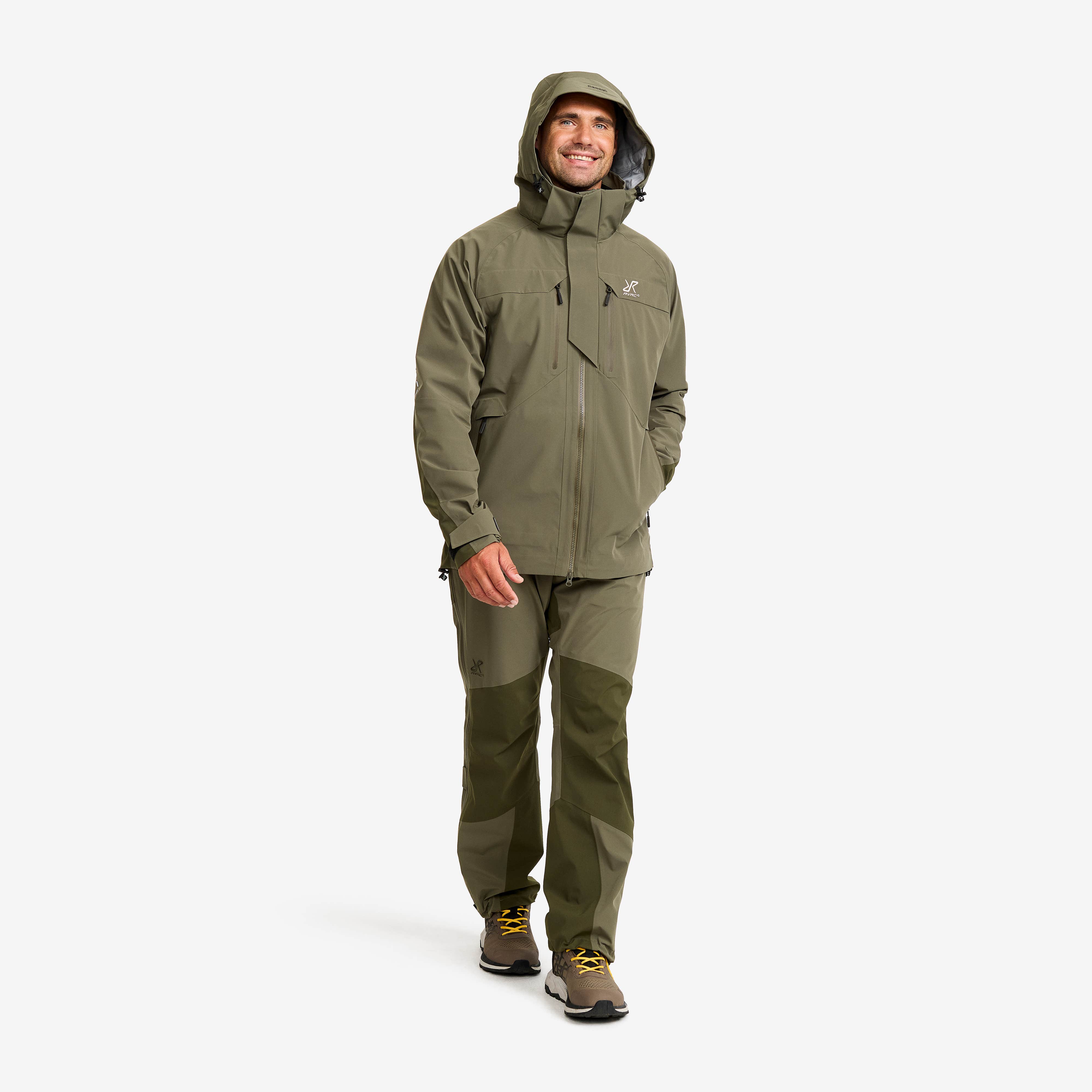 Aries Pro 3L Shell Pants Herre Grape Leaf/Forest Night