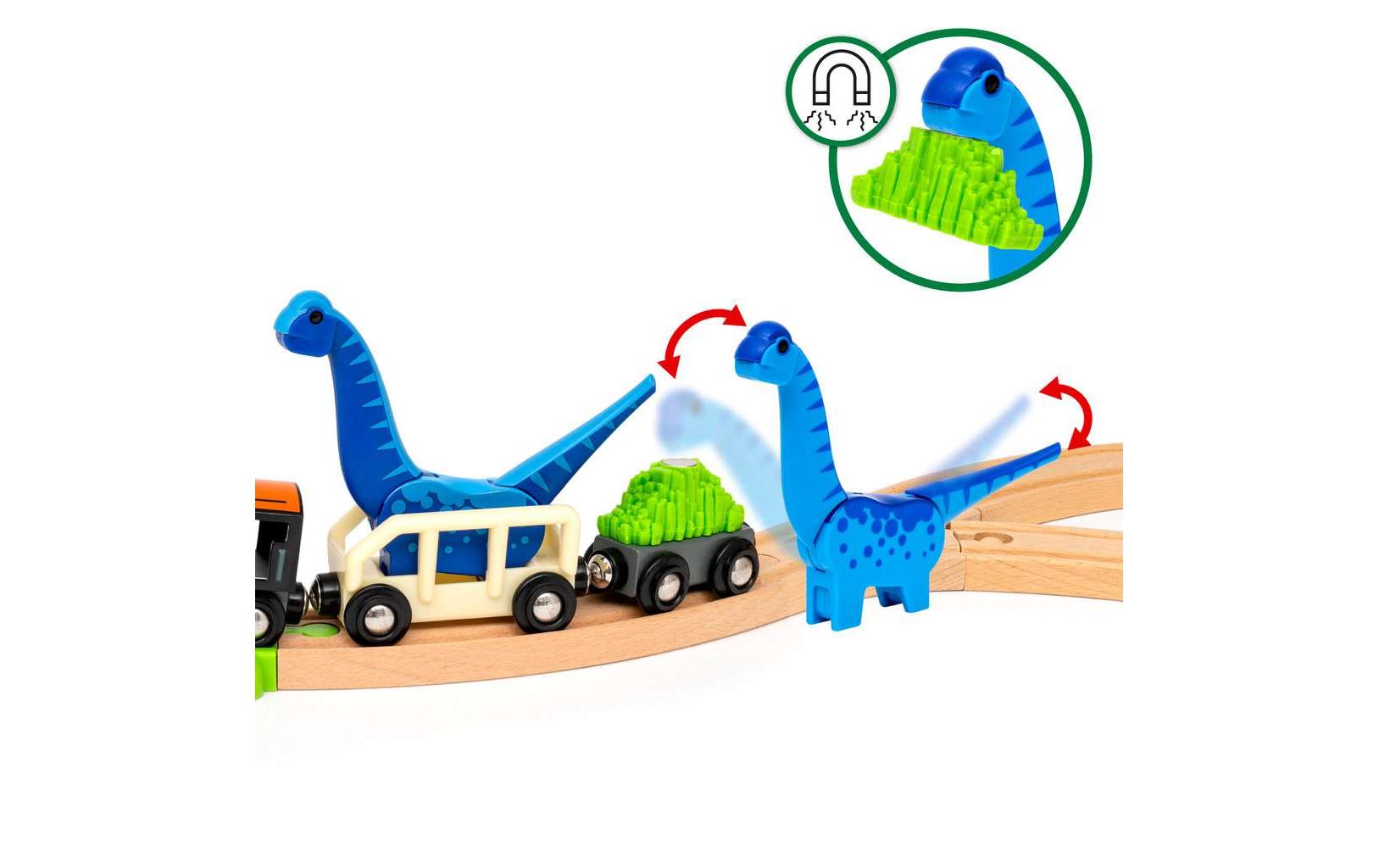 BRIO World Dinosaur Deluxe Set<br>Eisenbahn-Set aus 45 Teilen