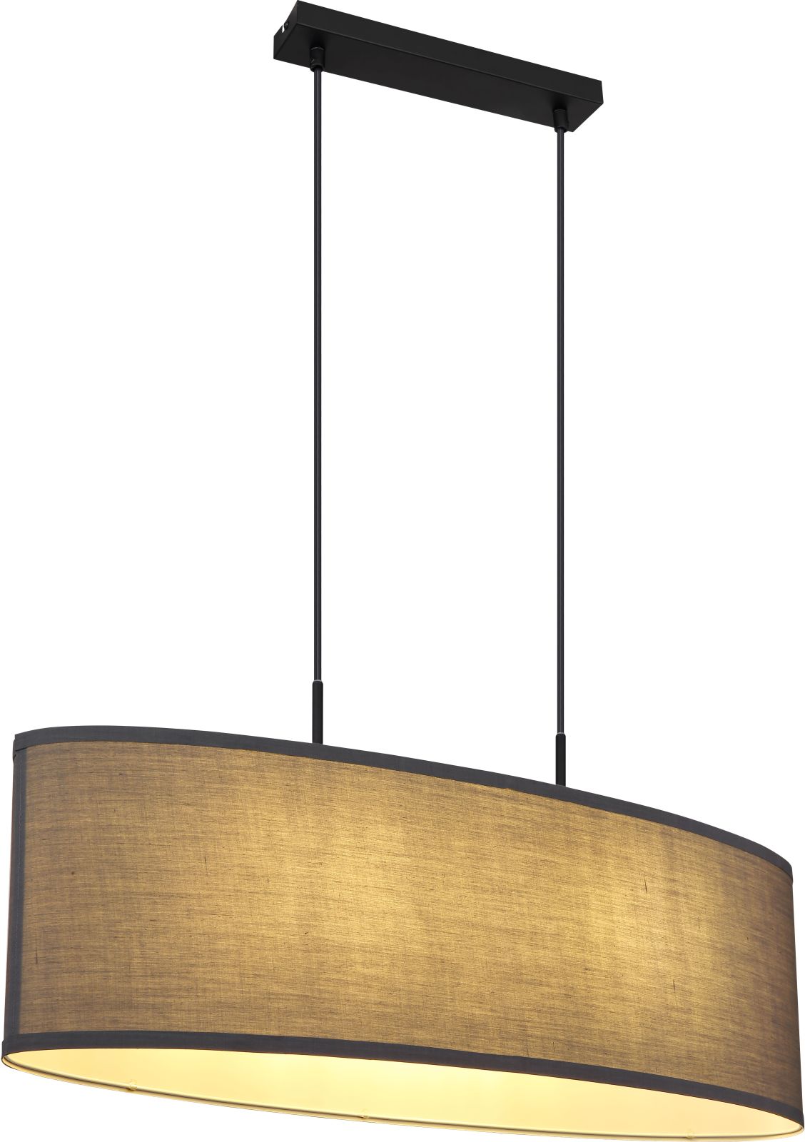 Hängeleuchte - schwarz-anthrazit - 75 cm