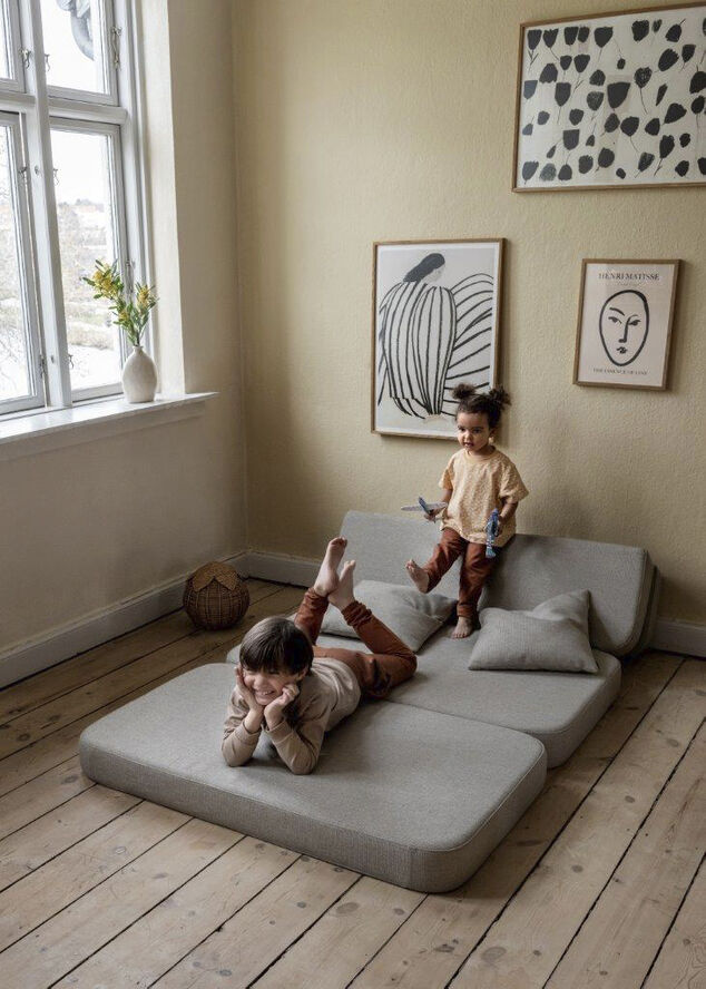 by KlipKlap KK 3 fold sofa Sand w. sand