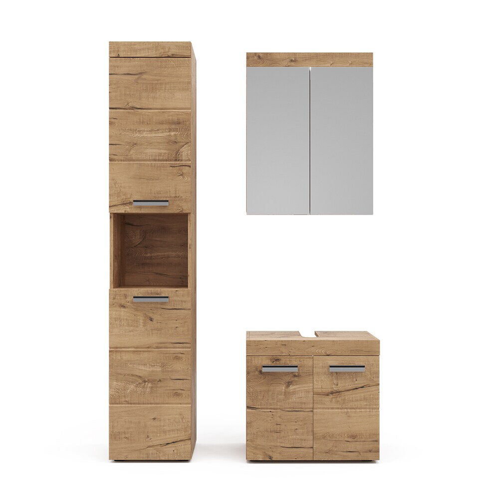 Vicco Badmöbel Set Badezimmermöbel Luna Spiegelschrank Unterschrank Hochschrank