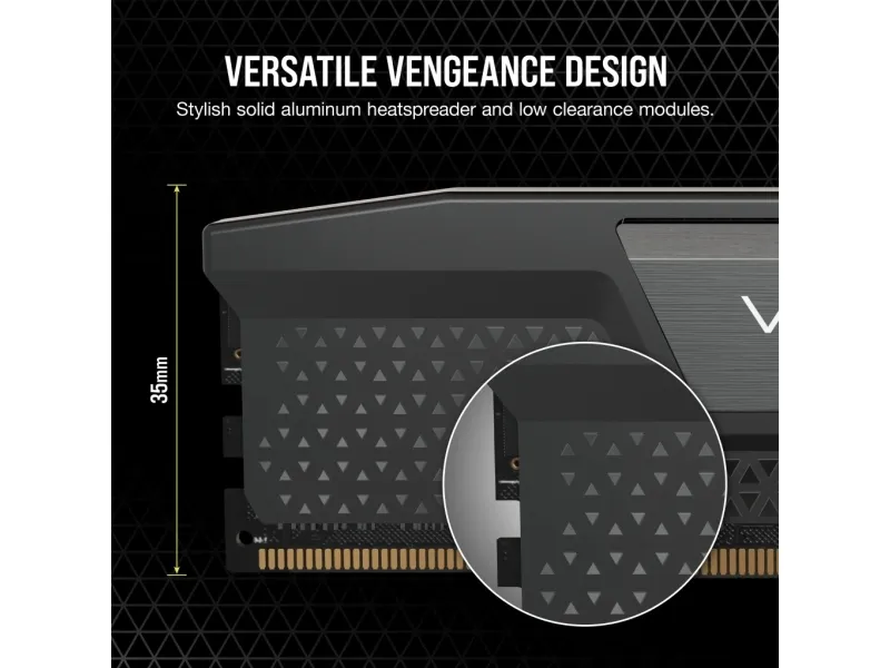 CORSAIR Vengeance - DDR5 - sæt - 96 GB: 2 x 48 GB - DIMM 288-PIN - 6000 MT/s / PC5-48000 - CL30 - 1.4 V - grey