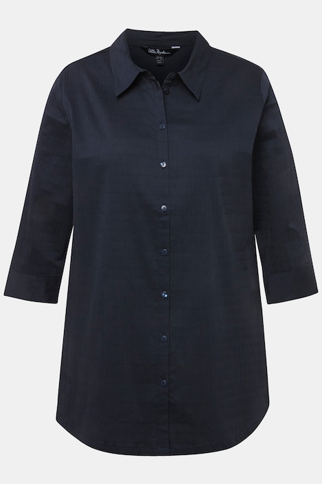Bluse, Bubble-Qualität, Hemdkragen, 3/4-Arm