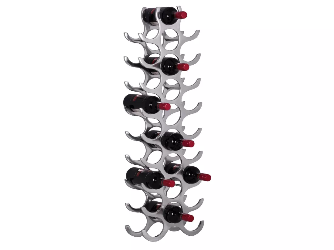 Casier à vin Métal 31x98x14 cm Casier à bouteilles Range bouteilles Vin