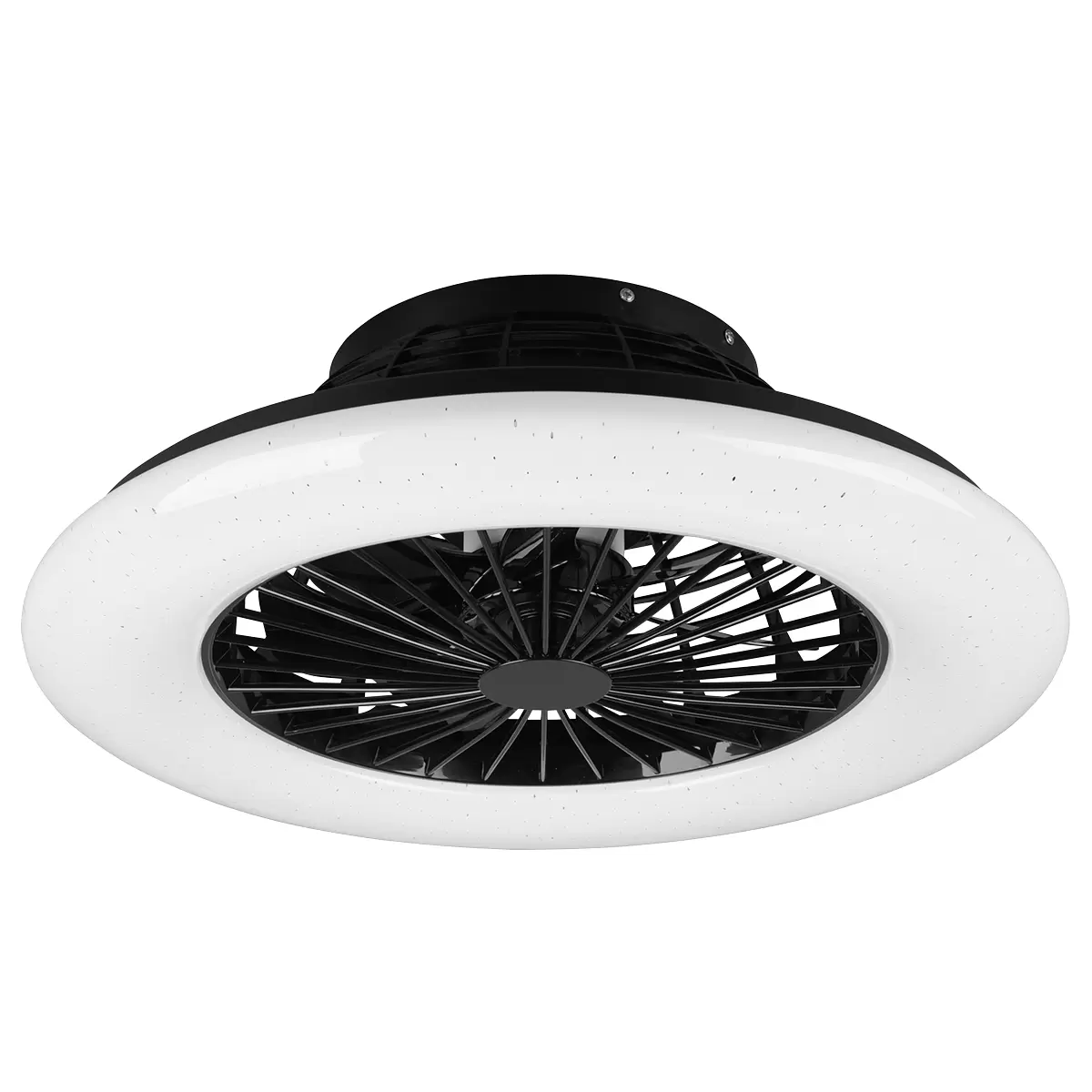 Deckenleuchte mit Ventilator Stralsund Schwarz