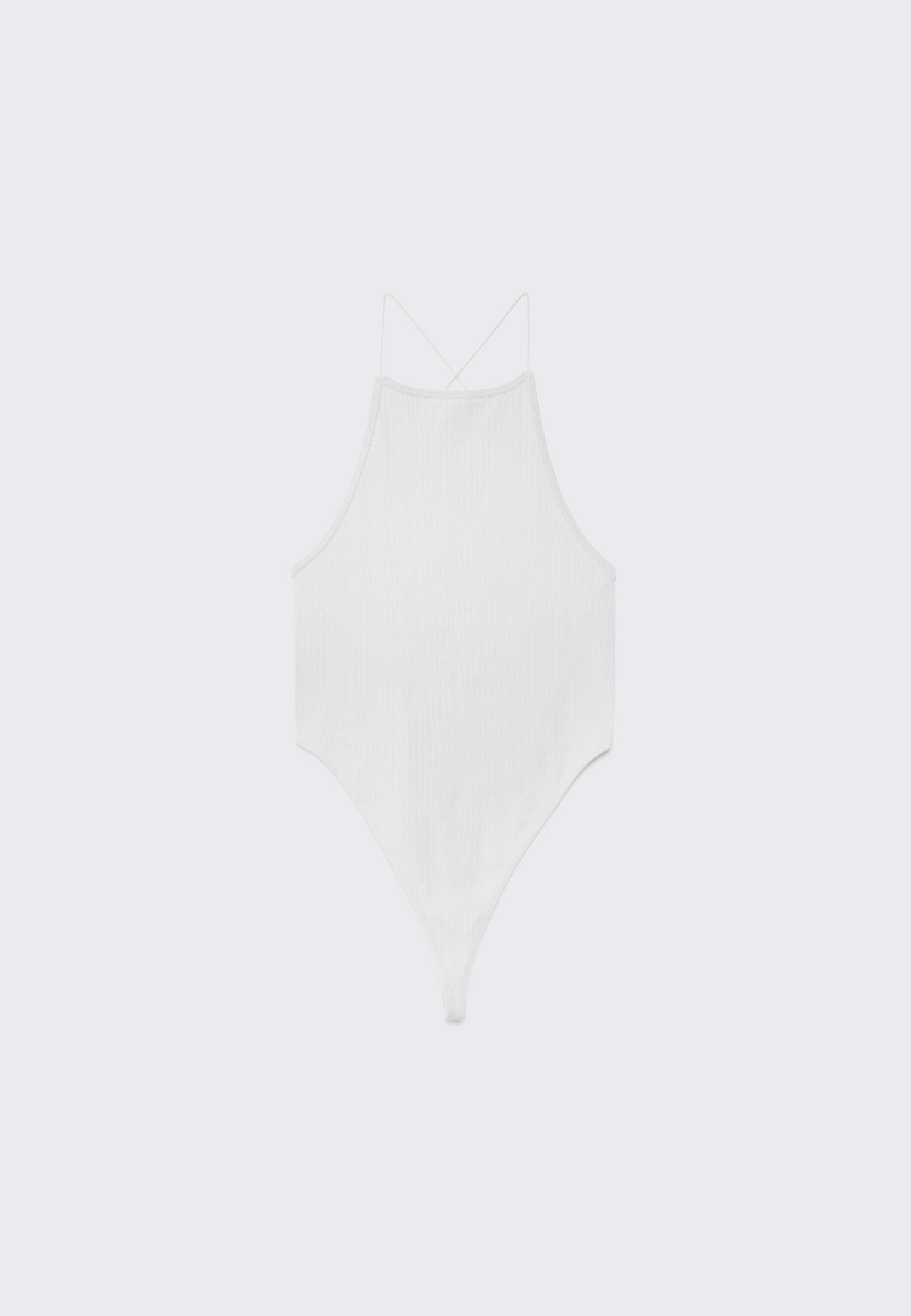 Body sem costuras com costas bordadas